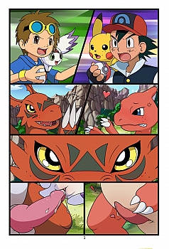 238px x 350px - Digimon vs Pokemon porn comic | XXX Comics | Hentai Comics