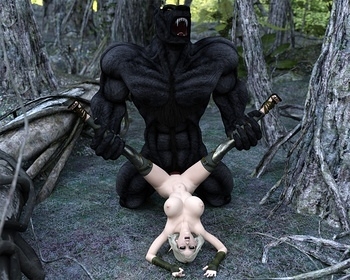 Fantasy Scene - Elf With Wolfman 015 top hentais free