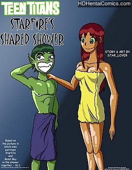 Starfire’s Shared Shower free porn comic